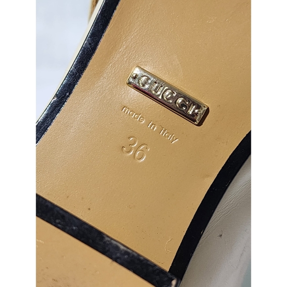 Gucci Peyton GG Sylvie Pearl Studded Loafer White Size 36 - Picture 11 of 14